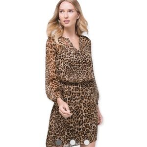NWT White House Black Market Leopard Print Dress